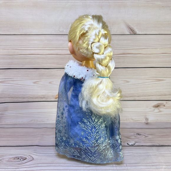 Disney Princess Frozen Elsa Toddler Doll 13” Glitter Dress Lights & Sounds Works - Picture 5 of 12